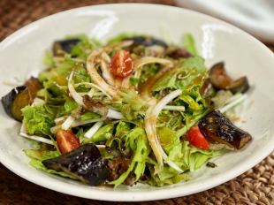 揚げなすの香味和風サラダ S430円/M700円