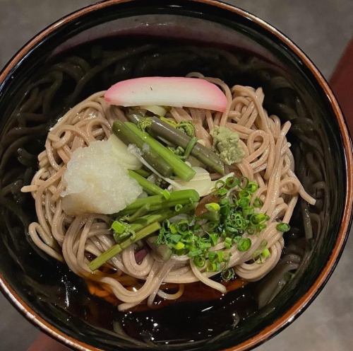 長野山菜の信州そば