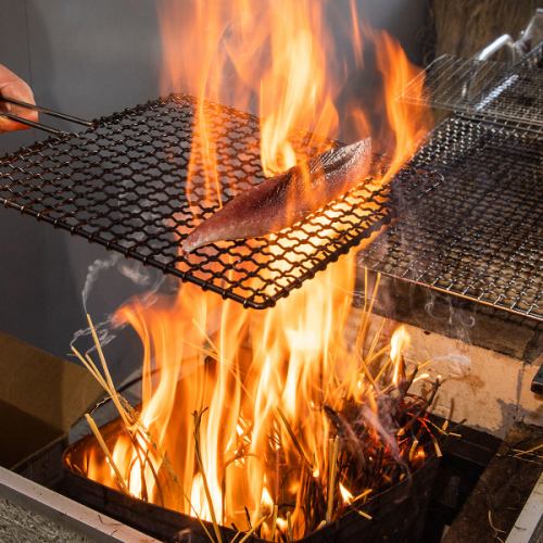 藁焼きをお楽しみください♪