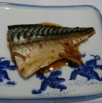 Boiled mackerel
