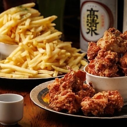 ■週末限定2小時無限暢飲「超大套餐」！超值優惠！ ！超大套餐（6道菜）3,800日圓⇒2,800日圓