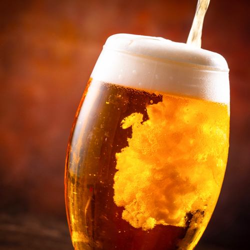 キンキンに冷えたビールが美味い!