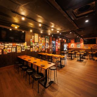 【40名様から60名様まで貸切OK!!】団体様でのご利用は貸切がオススメです!歓迎会・送別会をはじめ、新年会や忘年会など、大人数でのご宴会では貸切がオススメです。40名~のお客様は貸し切りのご相談も受け付けておりますので、お気軽にご相談ください。