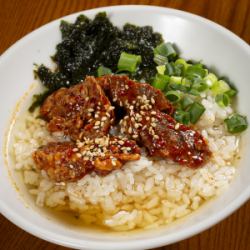 ハラミのチャンジャ風茶漬け