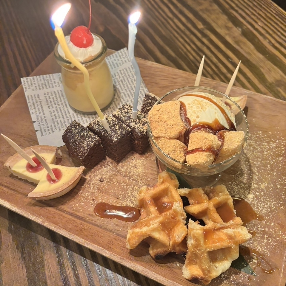 誕生日・記念日・歓送迎会に♪お得なスイーツプレート特典あり！
