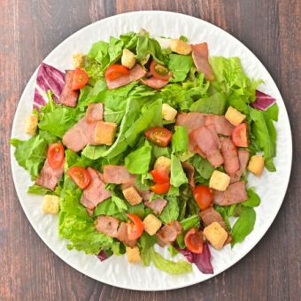 Bacon and watercress Caesar salad