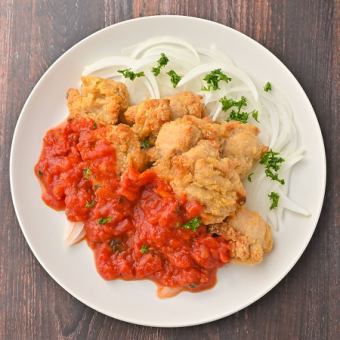 Raizen's specialty! Deep fried young chicken with kekka sauce