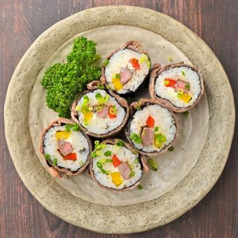 Seared Wagyu Beef and Avocado Raizen Roll