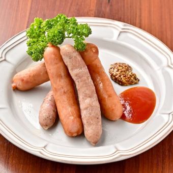 Grilled sausage platter
