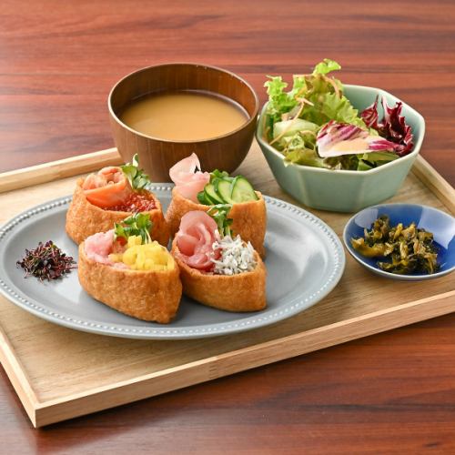 らいぜんの宝石稲荷寿司定食