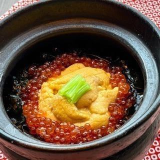 ※オプションメニュー北海道産米【雲丹といくら土鍋ご飯】　