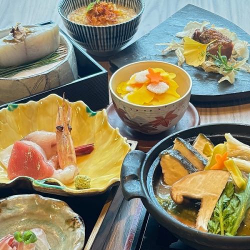 11월 한정【우오요시 해물 코스 5,000엔】생선 6점 모리 홋카이도산 보라 냄비 등 요리 7품/개별 모리