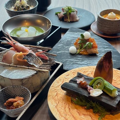 3월 한정【회해선 코스】오리지리 호화 개인 모임 금눈 도미마쓰카사야키 등 개별 모리요리