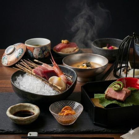 【個室プラン 10,000円】　120分飲み放題付　個別盛り料理八品