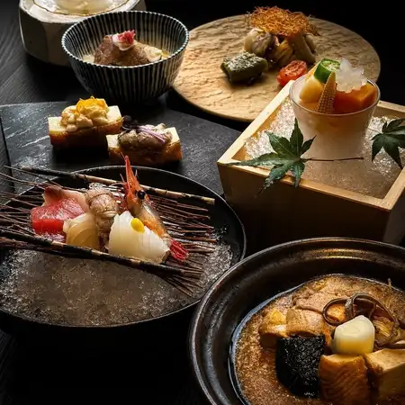 8月限定【魚吉海鮮コース 5,000円】お造り六点盛・あん肝味噌煮込み等料理七品/個別盛