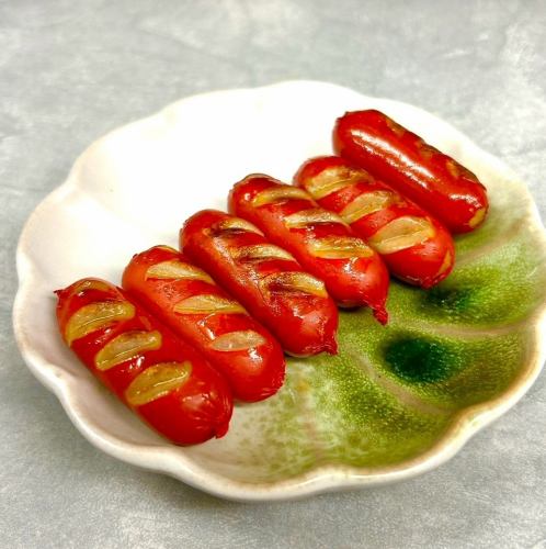 赤ウィンナー炒め