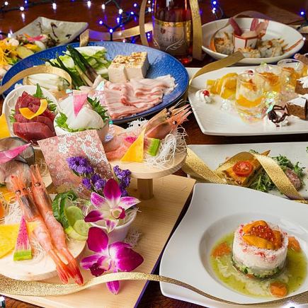 "Sunday to Thursday only! Isokane Winter Ladies' Night Out 4,400 yen course" 8 dishes in total, 120 minutes special all-you-can-drink included