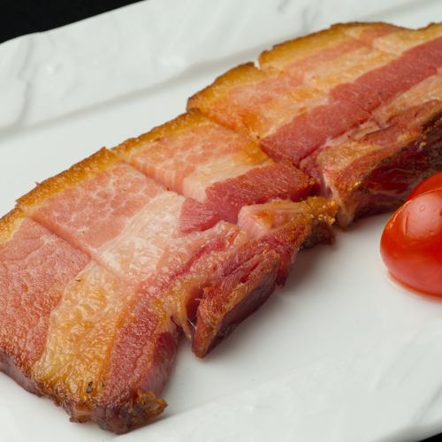 Thick-sliced bacon steak