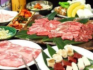 【吃到飽♪】國產牛烤肉吃到飽套餐 4,290日圓（含稅）