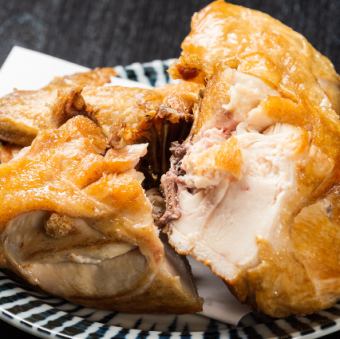 四日仕込み一夜干しひな鶏の半身揚げ1/2