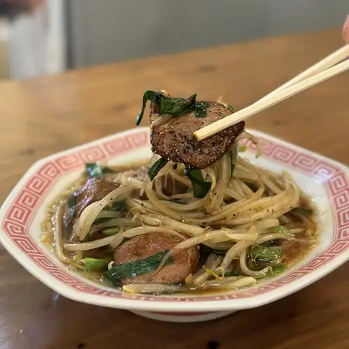 厚切りレバにら炒め
