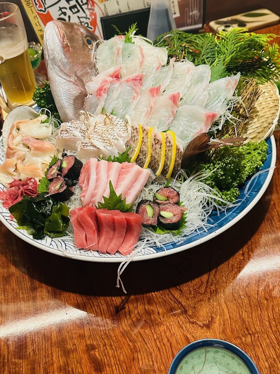 祝い刺身盛り合わせ　お祝いでのご利用も可能です☆