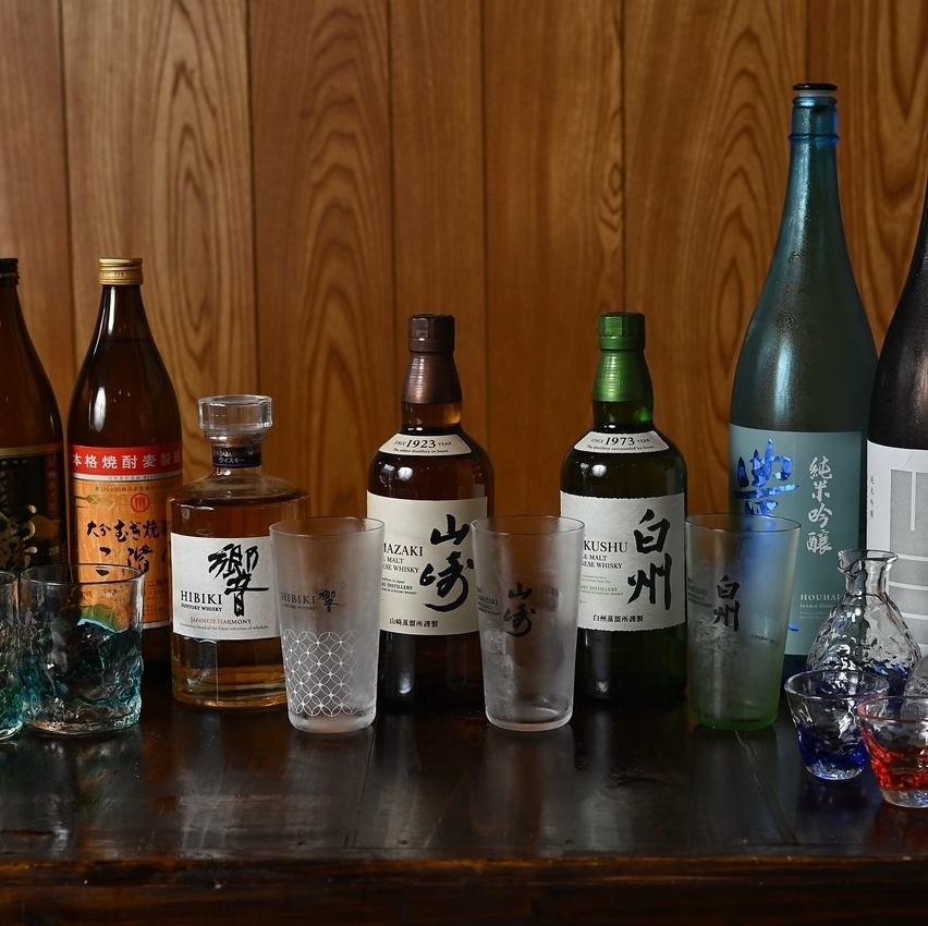 季節を感じる一杯を。こだわりの焼酎と日本酒をご提供いたします