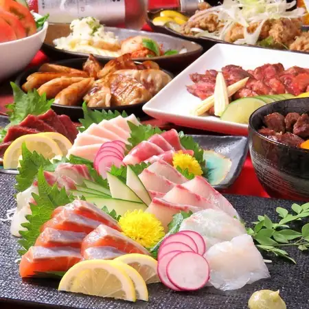【飲み放題Aプラン付】4000円コース(鍋なし)◆熊本県産りんどうポークの味噌焼きなど全8品！