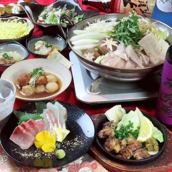 選べるお鍋やお刺身などをお楽しみいただけるコースが豊富♪