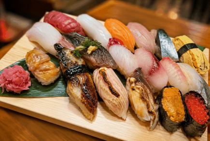平日夜限定!!10食!すし20貫+逸品、ワンドリンクサービス