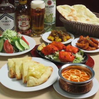 【2時間食べ飲み放題】女子会やママ会にデザート付パーティーコース　全9品3500円→2500円