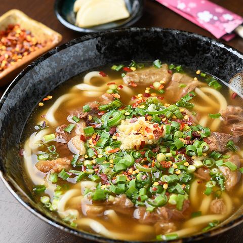 牛すじうどん