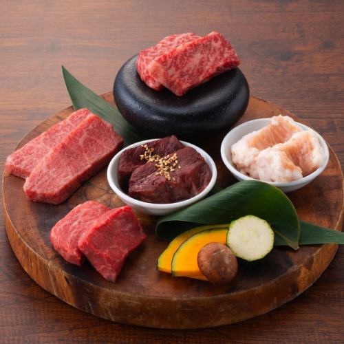 Assortment of 5 kinds of Wagyu beef