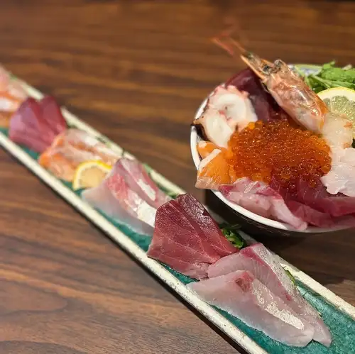 今日の刺身盛り合わせ