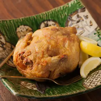ひな鳥半身揚げ