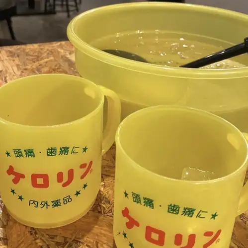 当店名物!ケロリン桶のお酒