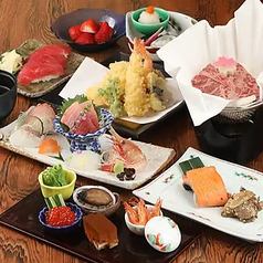 [Japanese Kaiseki Course] (Perfect for celebrations, memorial services, entertaining, etc.) 8 dishes including Saikyo-yaki and tempura assortment for 5,000 yen (excluding tax)