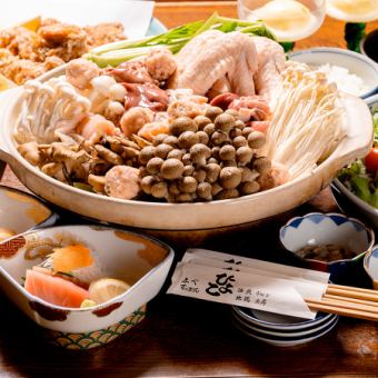 ◆2 hours all-you-can-drink included◆7 dishes total【Local Chicken Hotpot Course】5000 yen (excluding tax)