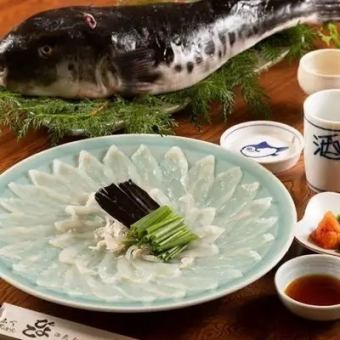 "Natural Tiger Pufferfish" Course - 4 dishes ◆ 12,000 yen (tax included)