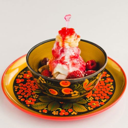 Vareniki Flower Cherry (Cherry & Berries) Russian Tea Set/Kyocha Coffee Set
