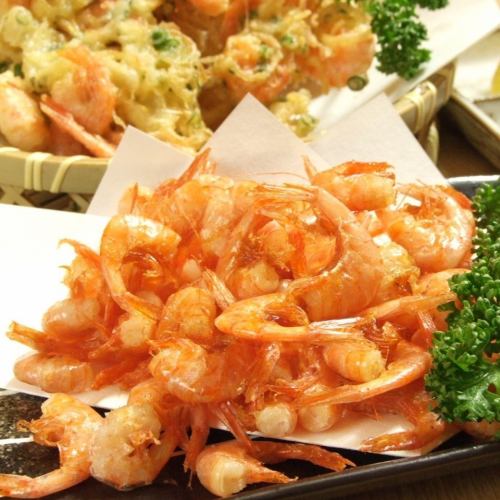 Deep-fried small shrimp from Kinko Bay