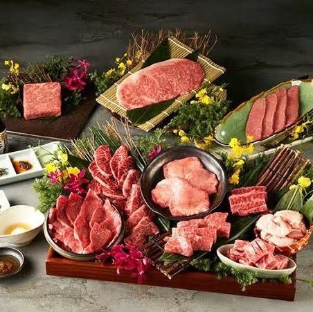 特別な日に！定番の塩タンや上カルビを堪能◆A5ランク黒毛和牛セット7,290円(税込)