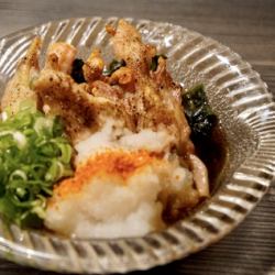 Awaodori chicken with seseri ponzu sauce