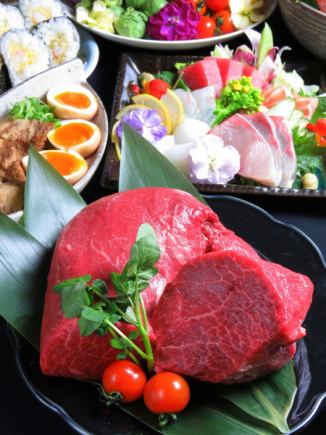 Kuzushi Washoku Hanana's luxurious chef's choice course / 2-hour all-you-can-drink included / 10 dishes in total / 8,000 yen (tax included)