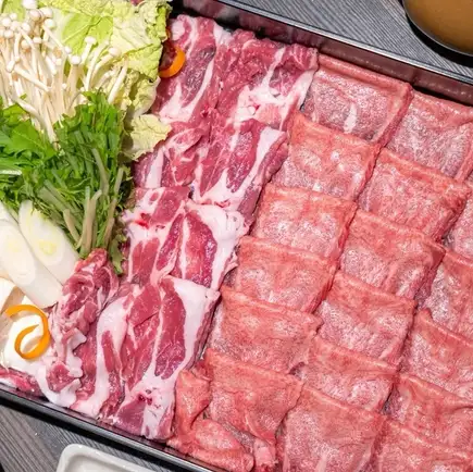 『花菜タンしゃぶ鍋コース』幻の胡麻豆腐x地肴の刺盛りx阿波尾鶏の唐揚げ他/2H飲放付/7,000円