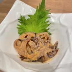 魚屋さん仕入れ！イカの肝あえ
