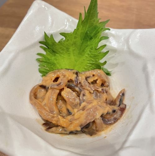 魚屋さん仕入れ！イカの肝あえ