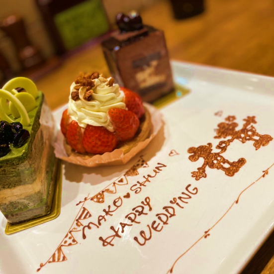 前日までの予約で無料でバースデープレートのご用意も可能です★