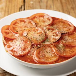 【炙りチーズとトマトの誘惑のスープパスタ