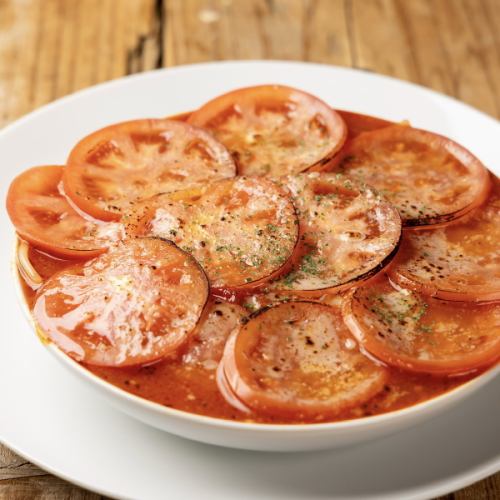 【炙りチーズとトマトの誘惑のスープパスタ